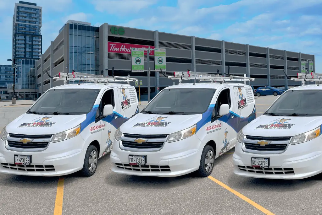 SKYREX Property Services vans
