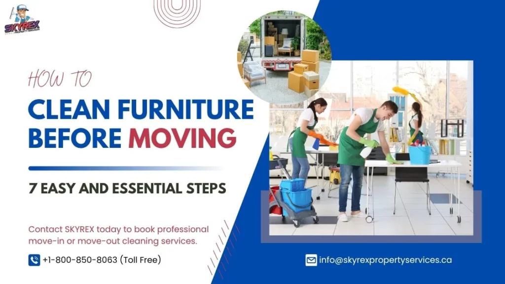How to Clean Furniture Before Moving