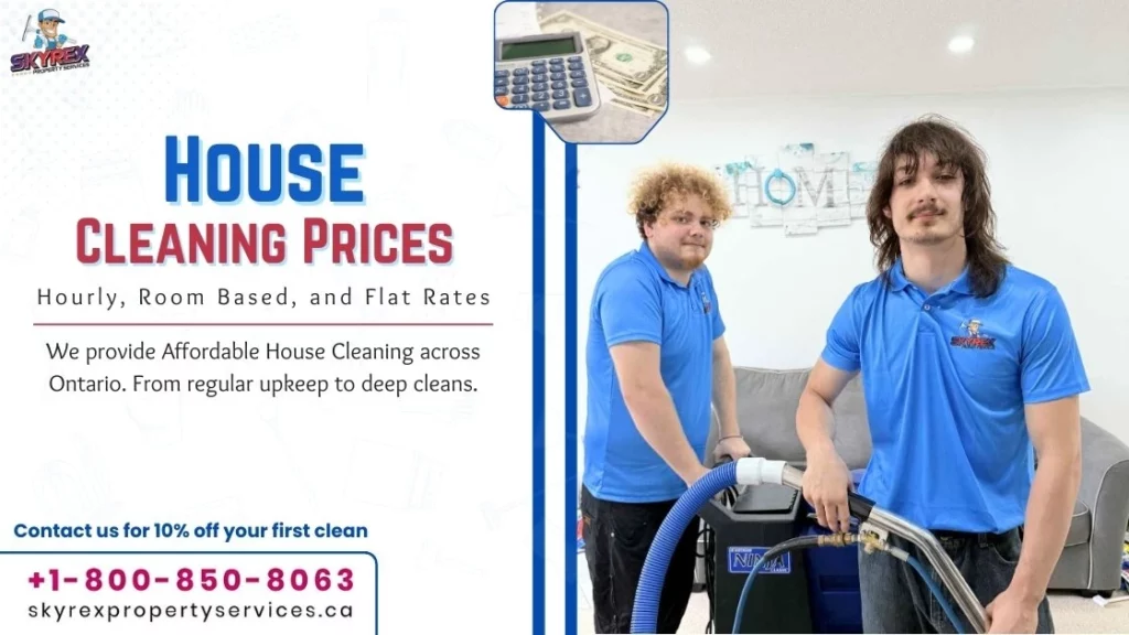 House Cleaning Prices in Ontario - Hourly, Room Based, and Flat Rates by SKYREX Property Services