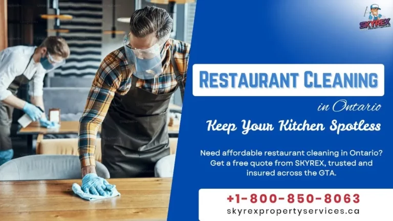 Restaurant Cleaning Services in Ontario - Keep Your Kitchen Spotless