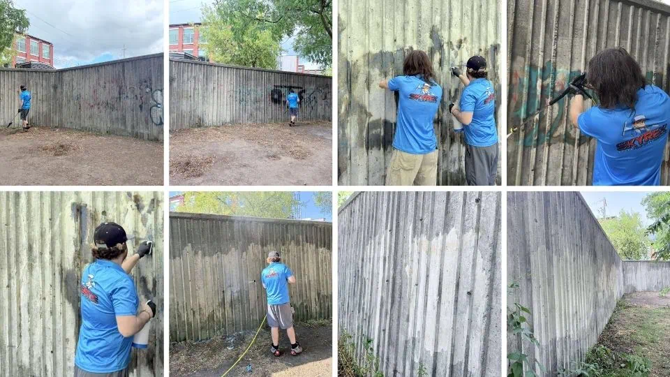 SKYREX’s Graffiti Removal Process for Community Spaces