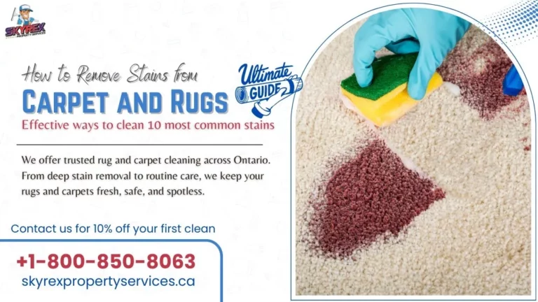 How to Remove Stains from Carpet and Rugs - Complete Guide for Homeowners by SKYREX