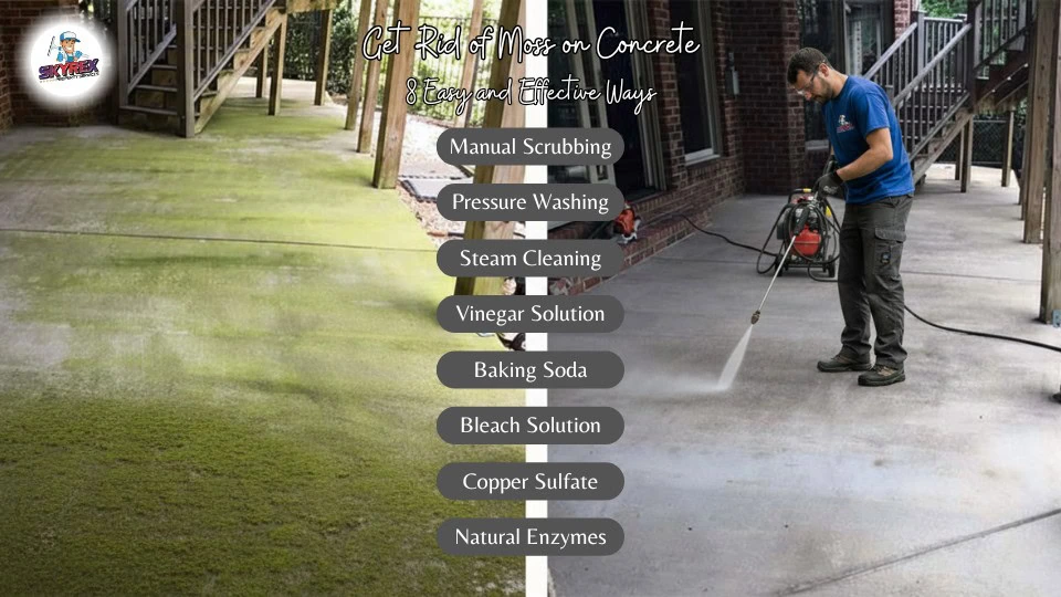 How to Get Rid of Moss on Concrete - 8 Easy and Effective Ways by SKYREX