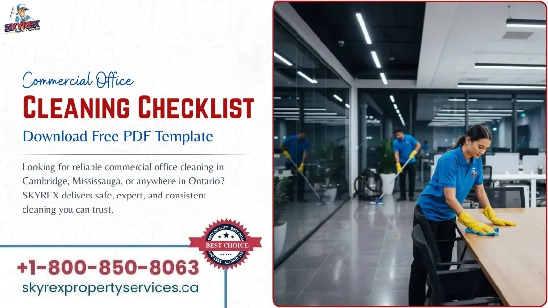 Office Cleaning Checklist Download Free PDF Template
