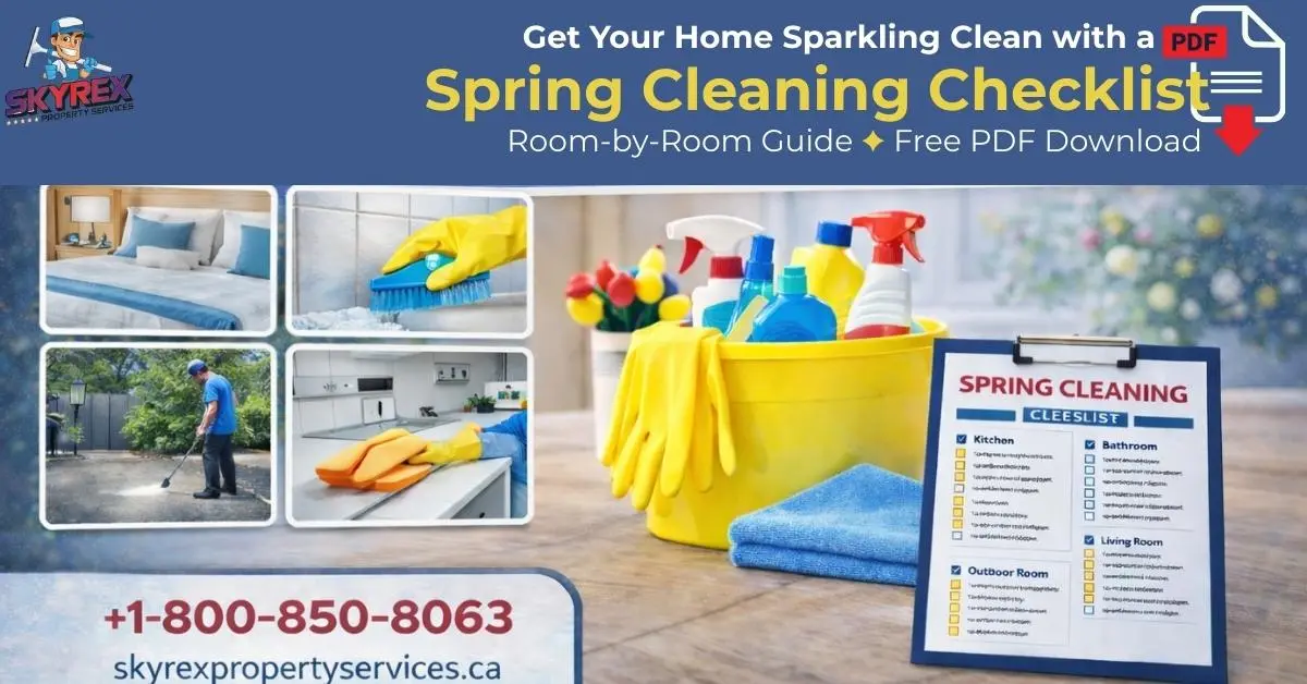 Get Your Home Sparkling Clean with a spring cleaning checklist