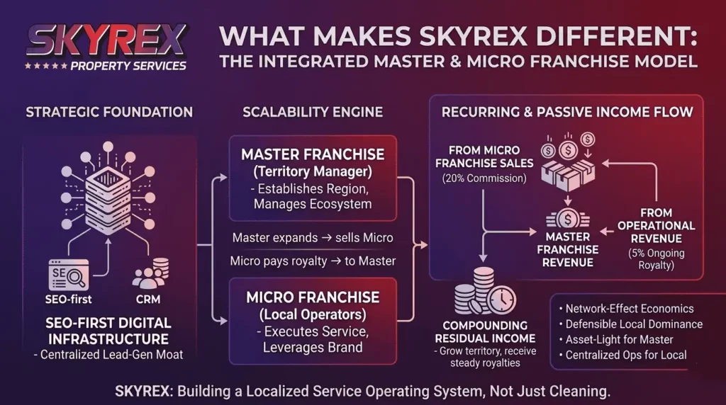 What Makes SKYREX Different -Master & Micro Franchise Model