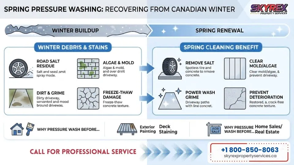 Why Pressure Washing Is Important After Canadian Winters