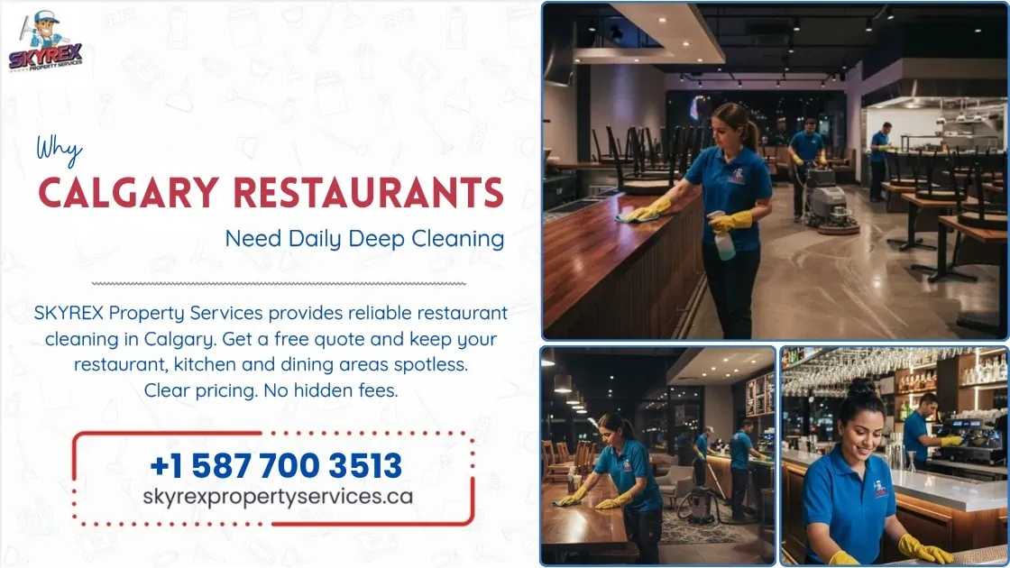 Why Restaurants in Calgary Need Daily Deep Cleaning for Food Safety & Customer Trust