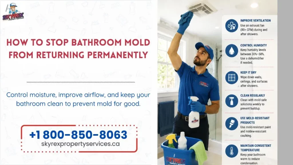 how to stop bathroom mold from returning permanently