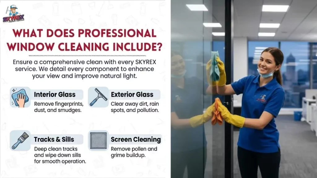 what does professional window cleaning include