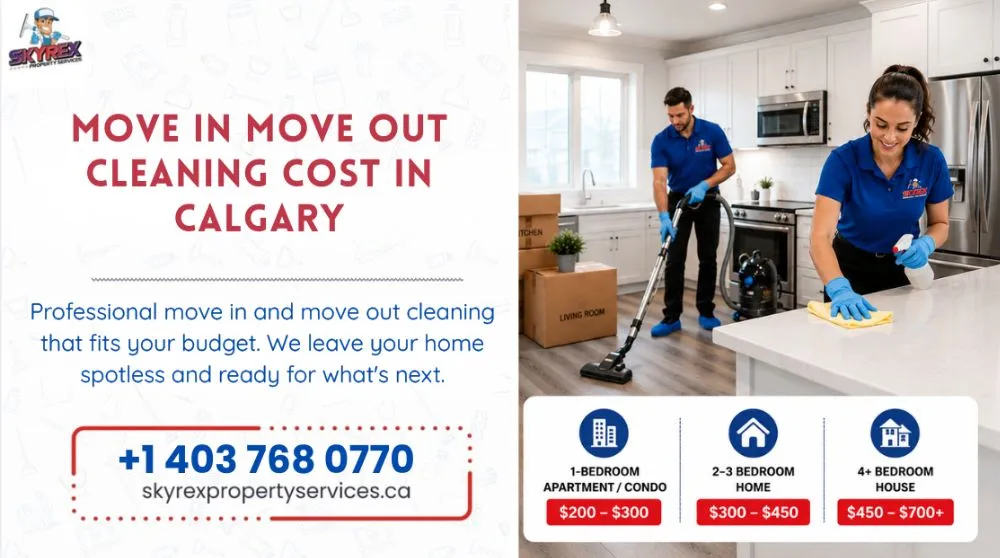 move in move out cleaning cost in calgary