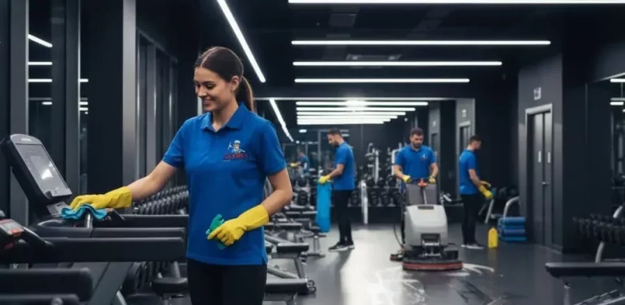 gym fitness cleaning services galt