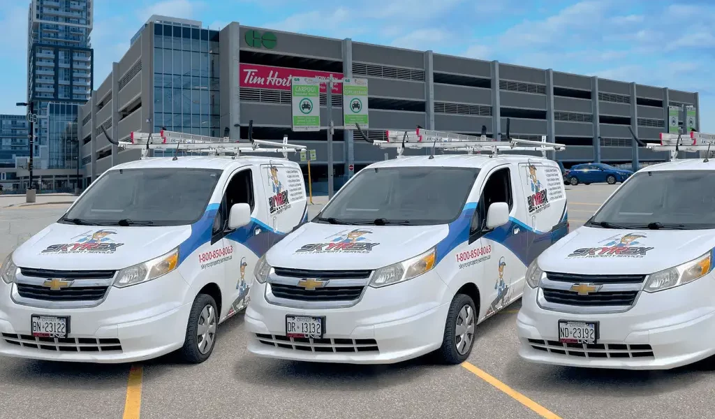 SKYREX Property Services vans